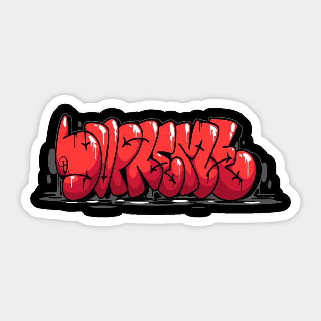 SUPREME GRAFFITI Sticker by DOSER